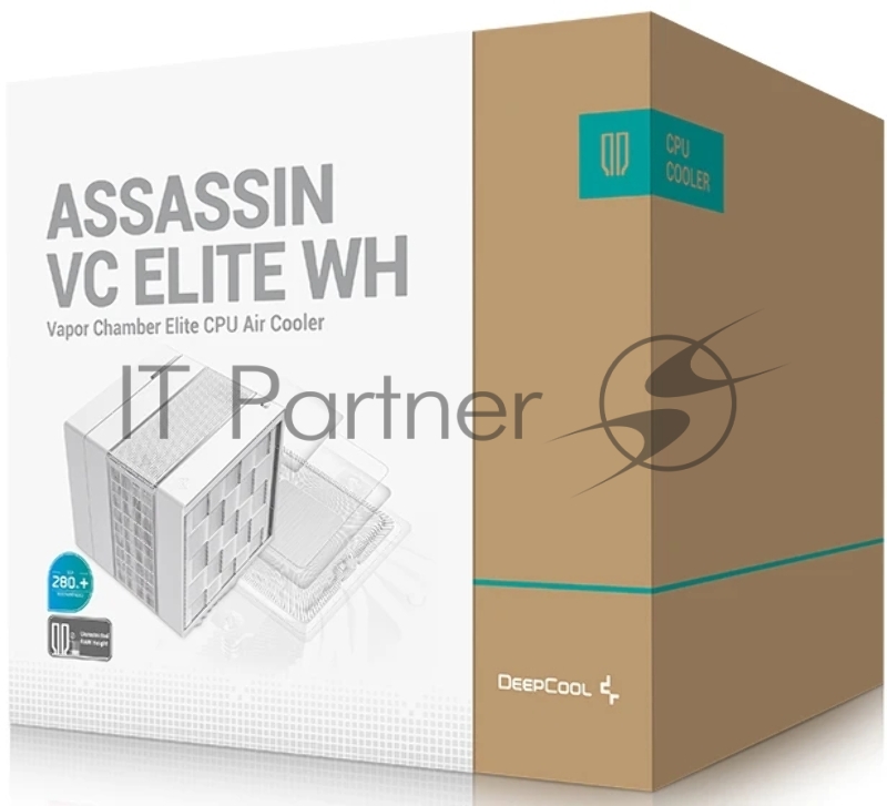 Устройство охлаждения(кулер) Deepcool Assassin VC Elite Wh Soc-AM5/AM4/1200/2066/1700/1851 белый 4-pin 22.6-29.3dB Al+Cu 300W 1772gr Ret (R-ASN4-WHNVNN-GJD)