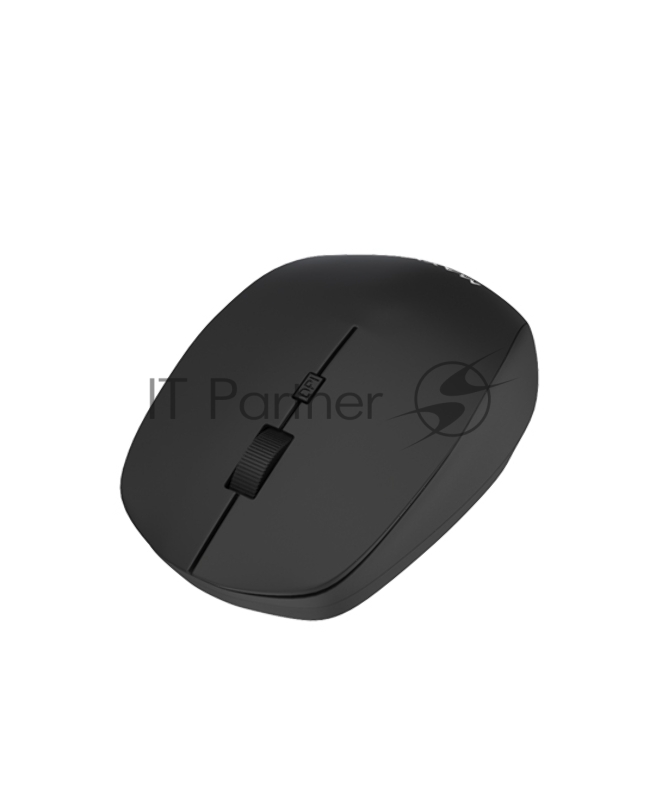 Мышь беспроводная Maxvi MWS-03 black, 6 кнопок, 1600 dpi