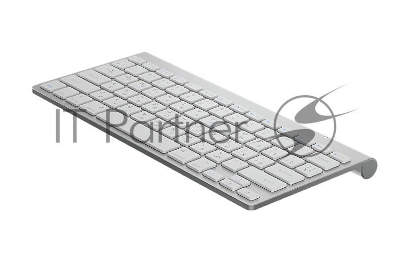 Клавиатура беспроводная Olmio WK-15 белая, Bluetooth, компактная мультимедийная.