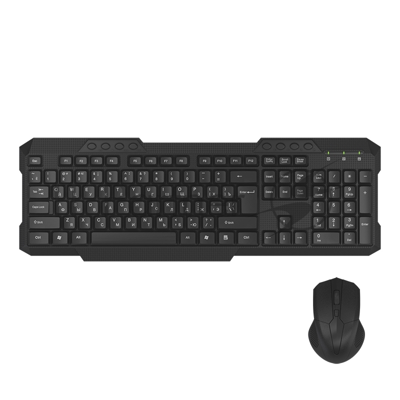 Комплект беспроводная клавиатура+мышь Maxvi KWS-06 combo black