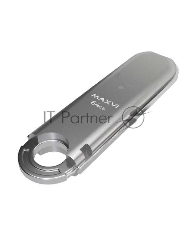 Накопитель USB 2.0 64GB Maxvi P2 silver (FD64GBUSB20C10P2)