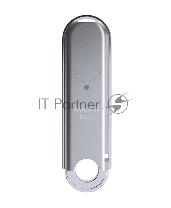 Накопитель USB 2.0 64GB Maxvi P2 silver (FD64GBUSB20C10P2)