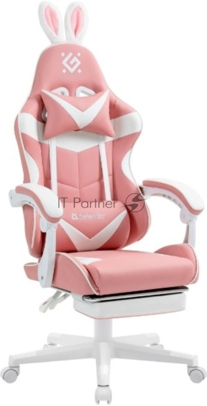 Игровое кресло Defender Irifi розовый,класс 4,PU,подножка_1