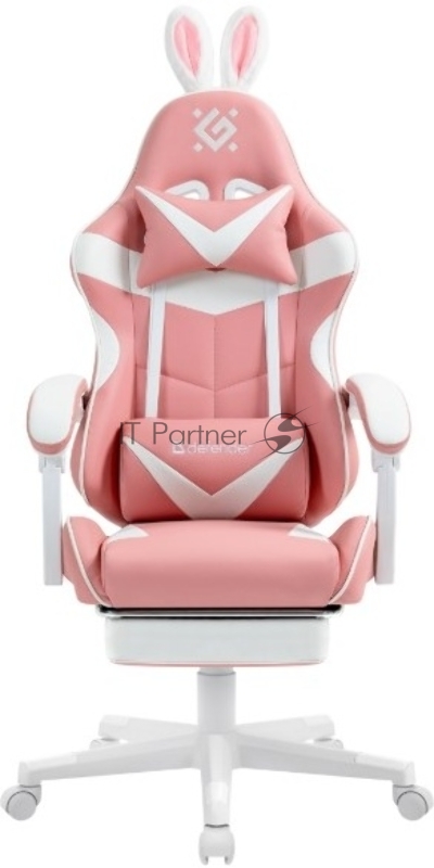 Игровое кресло Defender Irifi розовый,класс 4,PU,подножка_1