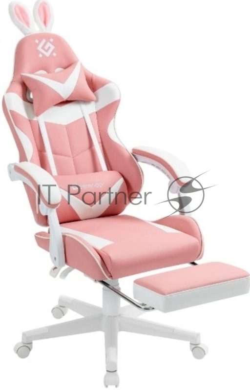Игровое кресло Defender Irifi розовый,класс 4,PU,подножка_1