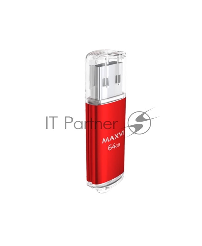 Накопитель USB 2.0 64GB Maxvi MP red (FD64GBUSB20C10MP)