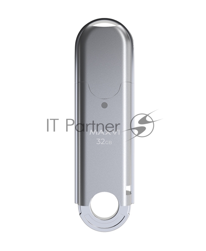 Накопитель USB 2.0 32GB Maxvi P2 silver (FD32GBUSB20C10P2)