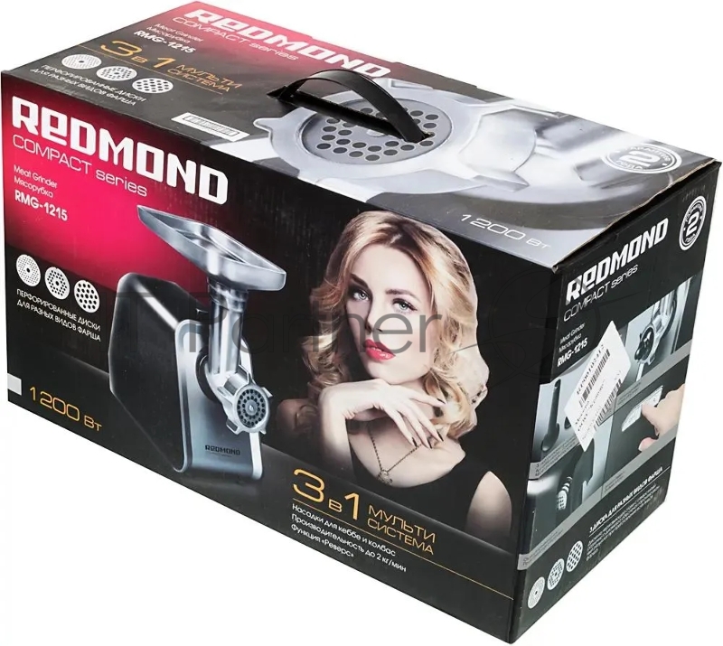 Мясорубка Redmond RMG-1215 1800 Вт черный