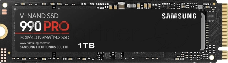 Накопитель SSD Samsung 990 PRO, 1000Gb, PCIe 4.0 x4, M.2 2280, NVMe, R/W 7450/6900