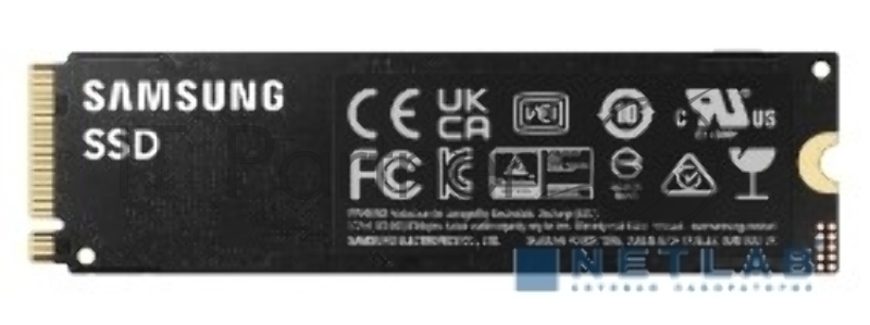 Накопитель SSD Samsung 990 PRO, 1000Gb, PCIe 4.0 x4, M.2 2280, NVMe, R/W 7450/6900