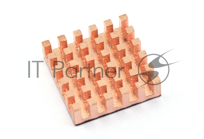 Медный радиатор 22х22х6 мм с термоскотчем 3M 9448A