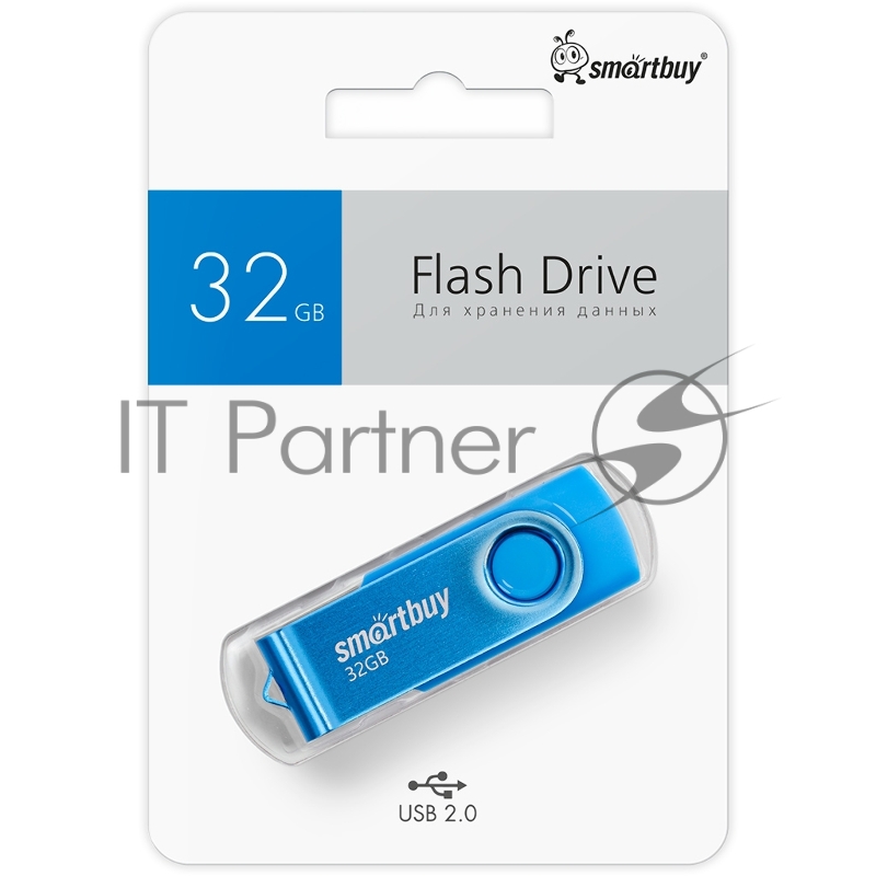 Флешка USB 2.0 32GB Smart Buy Twist Blue