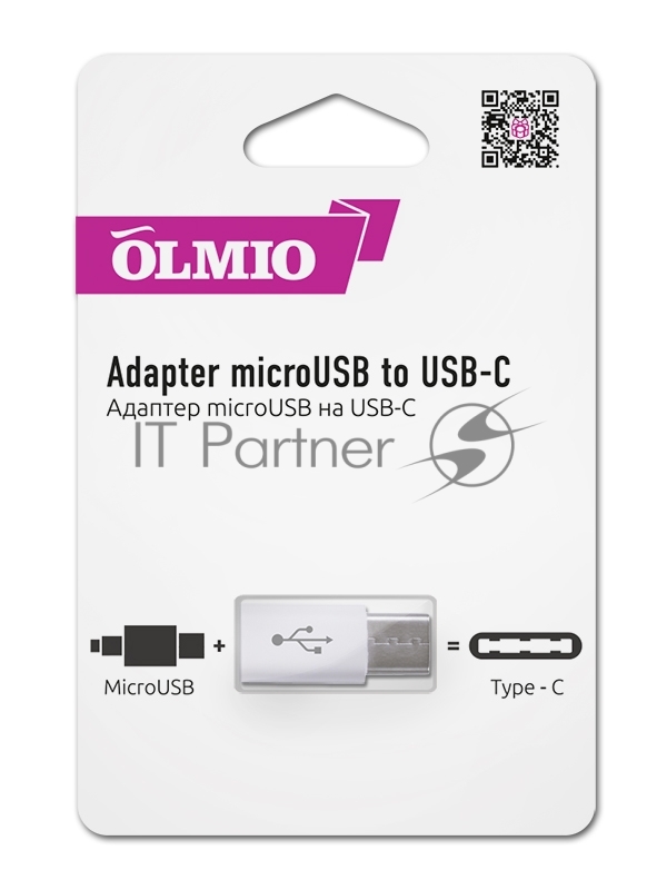 Адаптер microUSB to USB-C, OLMIO