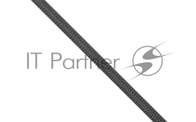 Кабель REEL, Type-C - Type-C, 60W 3A, 1.2м, тканевая оплетка, черный, OLMIO