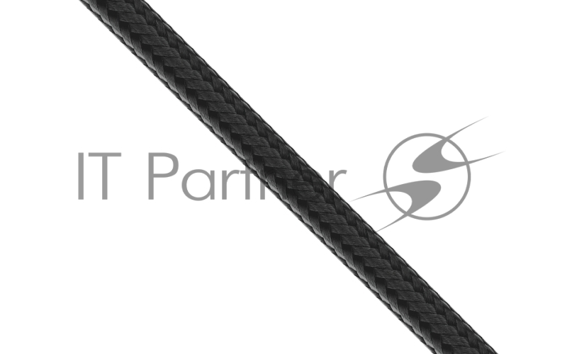 Кабель GEEK, Type-C - Type-C, 60W, 1.2м, тканевая оплетка, LCD, черный, OLMIO