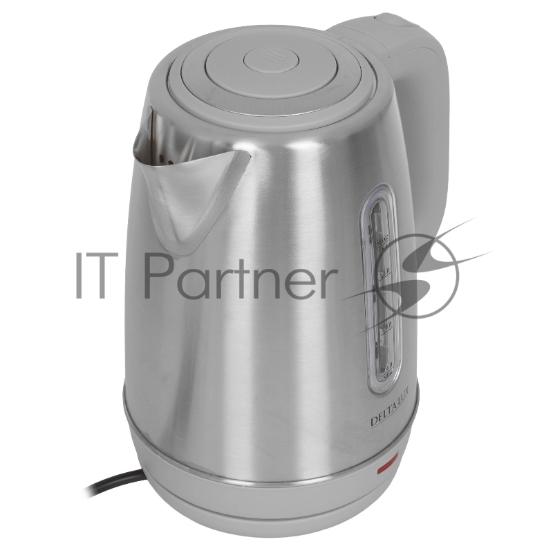 Чайник электрический DELTA LUX DE-1015 серый 2кВт, 1,8 л