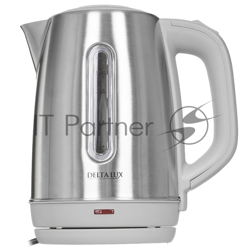 Чайник электрический DELTA LUX DE-1015 серый 2кВт, 1,8 л