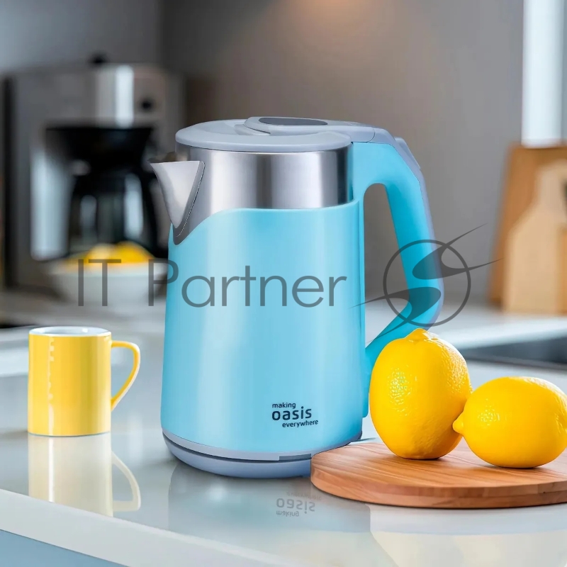 Чайник электрический OASIS K-21SPL голубой 2л 1800 Вт