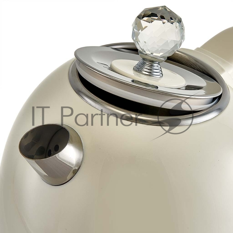 Чайник электрический Delta LUX DE-1018 (1,7 л. металл/пластик) белый