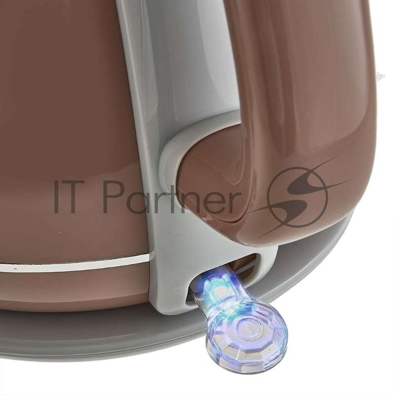 Чайник электрический Delta LUX DE-1019 (1,8 л, металл/пластик) коричневый