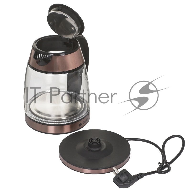 Чайник электрический DELTA DL-1120 медный