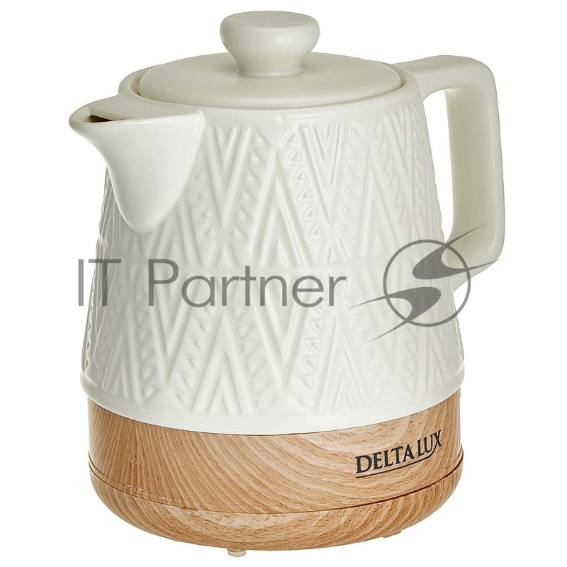 Чайник электрический DELTA LUX DE-1020 белый
