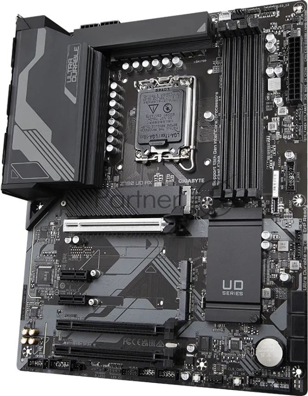 Материнская плата Gigabyte Z790 UD AX (V1.1/V1.2), LGA 1700, Intel Z790, 4xDDR5, 6xSATA, 3xM.2, 1xPCIe 5.0 x16, 1xPCIe 4.0 x4, 1xPCIe 3.0 x1, 1xHDMI, 1xDP, 1x 2.5Gb LAN, 4xUSB-A 2.0, 4xUSB-A 3.2 Gen 1, 1xUSB-A 3.2 Gen 2, 1xUSB-C 3.2 Gen 2x2, 7.1, ATX