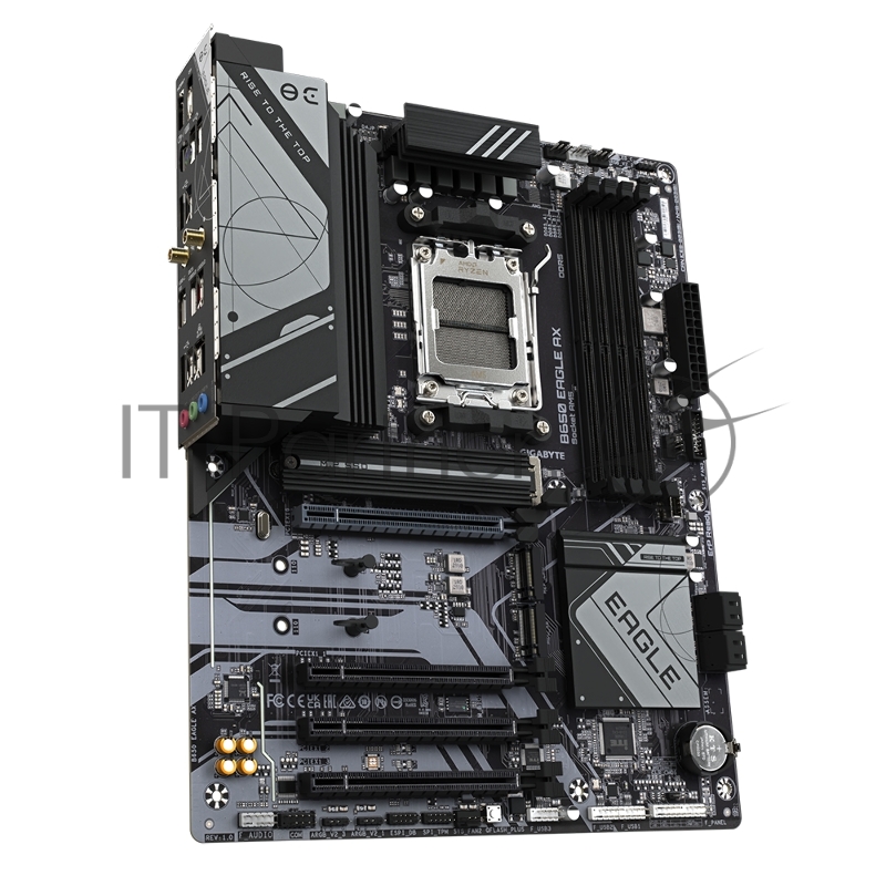 Материнская плата GIGABYTE B650 EAGLE AX (V1.1), AM5, AMD B650, 4xDDR5, 4xSATA, 3xM.2, 1xPCI-E 4.0 x16, 3xPCI-E 3.0 x1, 1xHDMI, 1xDP, 1x 1Gb LAN, 2xUSB 3.2 Gen 2, 1xUSB 3.2 Gen 1, 6xUSB 2.0, 3x3.5 мм, 7.1, Standard-ATX
