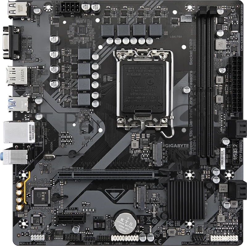 Материнская плата Gigabyte B760M E rev. 1.0