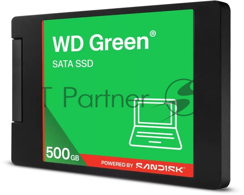 Твердотельный диск 500GB WD Green, 2.5, SATA III, R/W - 545/510 MB/s 3D-NAND TLC