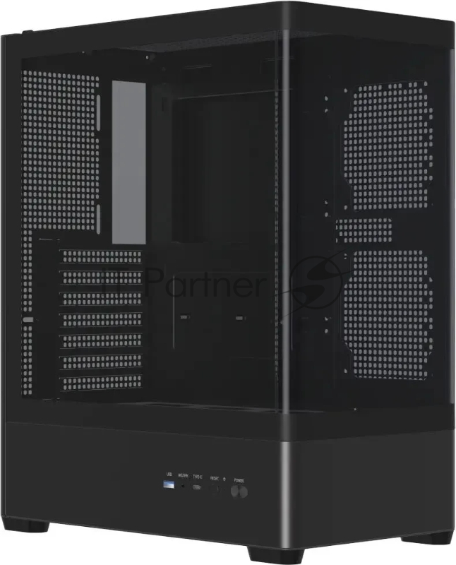 Корпус Accord ACC-R4A черный без БП ATX 2xUSB3.0 1xUSB3.1 audio