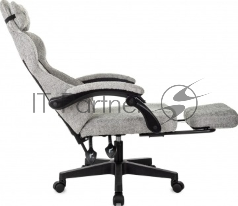 Кресло игровое Knight Lord/F Camby 82 серый, крестов. пластик, подст. для ног