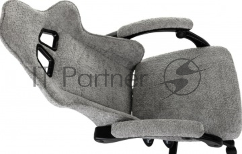 Кресло игровое Knight Lord/F Camby 82 серый, крестов. пластик, подст. для ног