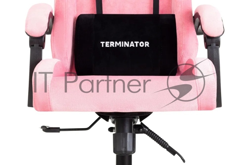 Кресло игровое Knight Terminator розовый Velvet 36, крестов. металл