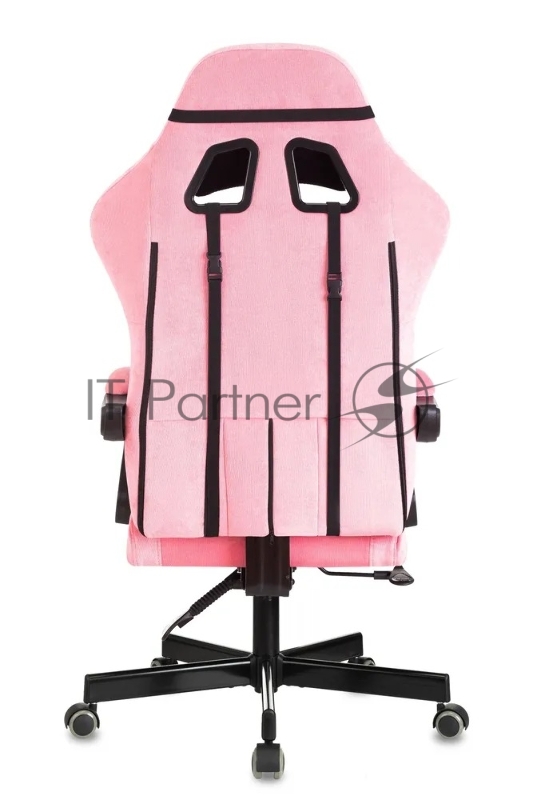 Кресло игровое Knight Terminator розовый Velvet 36, крестов. металл
