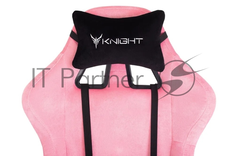 Кресло игровое Knight Terminator розовый Velvet 36, крестов. металл
