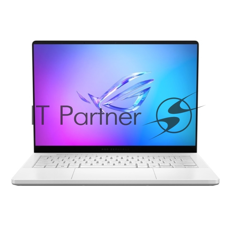 Ноутбук ASUS ROG Zephyrus G14 GA403WW-QS100 14(2880x1800 OLED 120Hz)/AMD Ryzen AI 9 HX 370(2Ghz)/32768Mb/1024PCISSDGb GeForce RTX 5080(16384Mb)/Cam/BT/WiFi/73WH 1y/1.57kg/Platinum White/DOS + +чехол