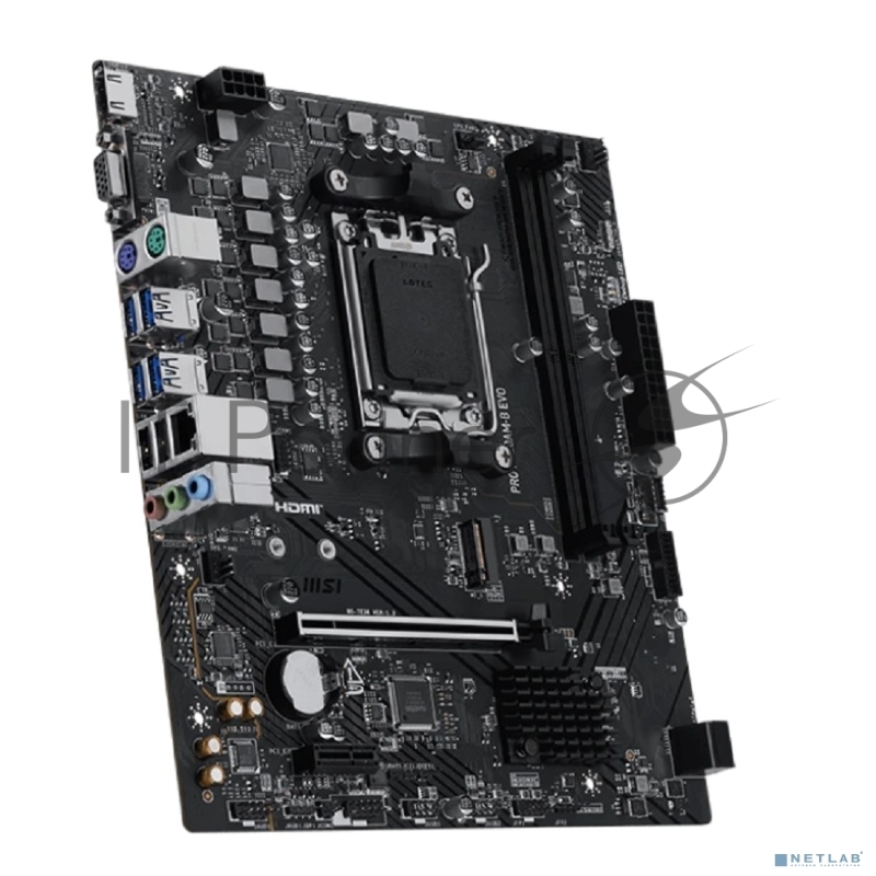 Материнская плата MSI PRO A620AM-B EVO A620, AM5, 2*DDR5, 1*PCIEx16, 1*PCIEx1, 1*M.2, 1*TypeC, 6*USB3.2Gen1, 6*USB2.0, 2*SATA3.0, 2.5G, VGA, HDMI, M-ATX, RTL