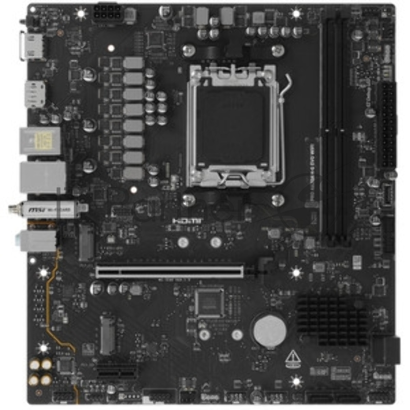 Материнская плата MSI PRO A620AM-B EVO A620, AM5, 2*DDR5, 1*PCIEx16, 1*PCIEx1, 1*M.2, 1*TypeC, 6*USB3.2Gen1, 6*USB2.0, 2*SATA3.0, 2.5G, VGA, HDMI, M-ATX, RTL