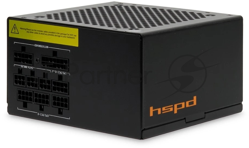Блок питания Power Supply HSPD, 850W 80+ Gold (ATX, 2.52, Full modular, 1x24(20+4)pin 600mm, 2xCPU 8(4+4)pin 700mm, 2xPCIe*2 8(6+2)pin 600+150mm, 2xSATA*3 500+150+150mm, 1xMOLEX*3 500+150+150mm , Active, 120x120mm, 150x140x86mm, APFC, OVP, OPP, SCP,