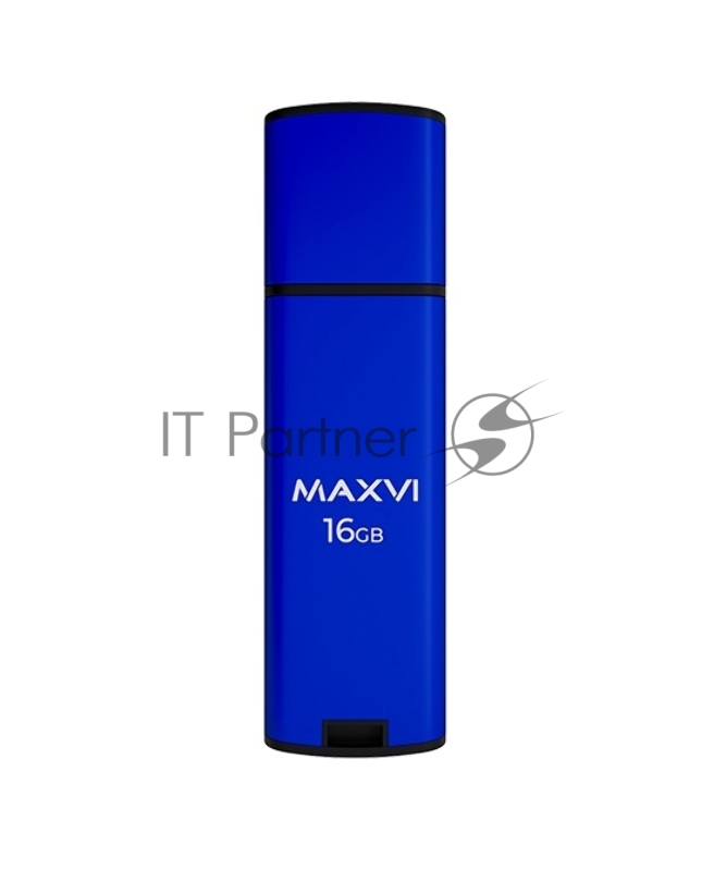 Флешка USB Maxvi MP2 blue (FD16GBUSB20C10MP2), 16Gb, USB 2.0, R/W 15/5, синий/черный