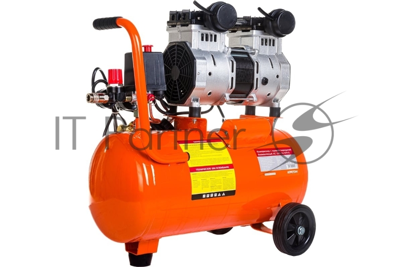 Компрессор поршневой Кратон AC-260-24-OFHS безмасляный 260л/мин 24л 1500Вт оранжевый