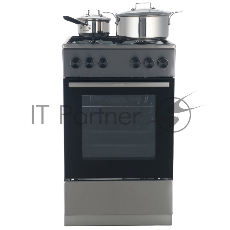 Плита газовая Gorenje GG5A11XF нержавеющая сталь, конфорок 4 шт, духовка 70 л, 85 см x 50 см x 59.4 см