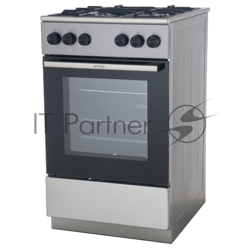 Плита газовая Gorenje GG5A11XF нержавеющая сталь, конфорок 4 шт, духовка 70 л, 85 см x 50 см x 59.4 см