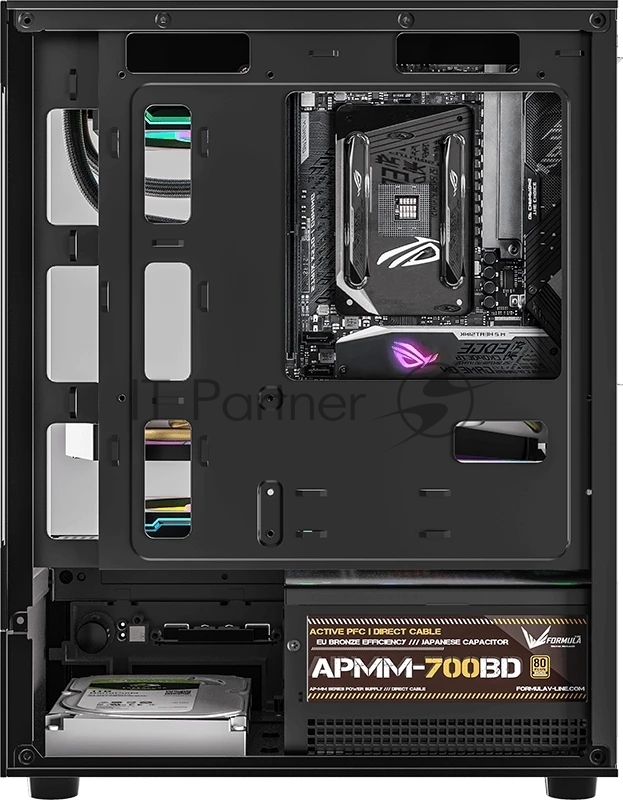 Корпус MiniTower AeroCool / Formula Crystal Z1CM PLUS AR black (mATX, без БП, USB Type-A+USB Type-C) (Crystal Z1CM Plus Black AR)