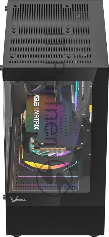 Корпус MiniTower AeroCool / Formula Crystal Z1CM PLUS AR black (mATX, без БП, USB Type-A+USB Type-C) (Crystal Z1CM Plus Black AR)