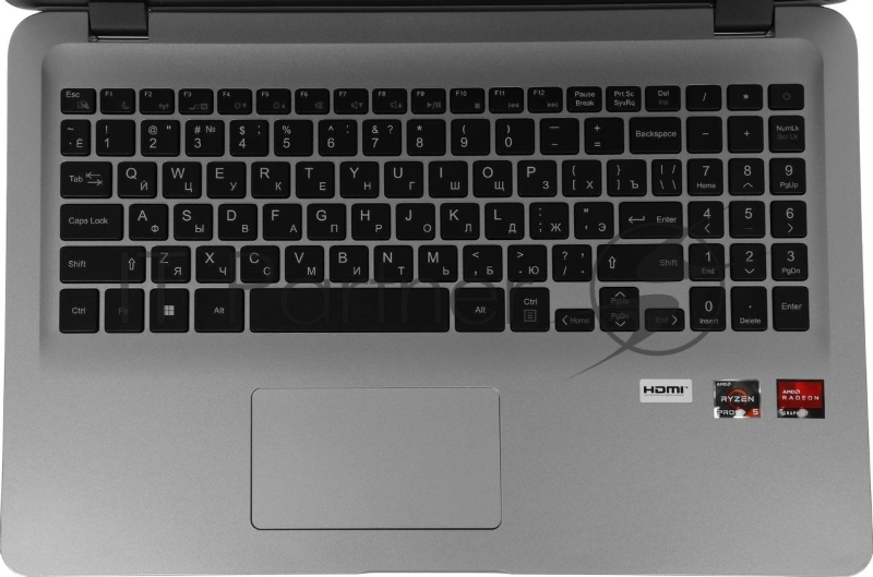 Ноутбук Maibenben M545 Pro Ryzen 5 Pro 4650U 8Gb SSD512Gb AMD Radeon Graphics 15.6 IPS FHD (1920x1080) Windows 11 Home silver WiFi BT Cam 4450mAh (M5451SB0HSRE1)