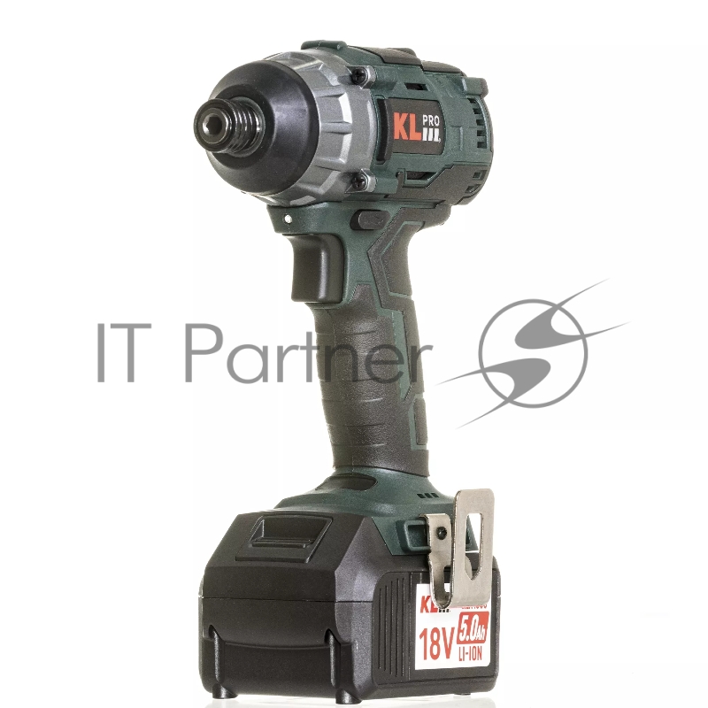 Профессиональный бесщеточный винтоверт аккумуляторный KLPRO KLDV18B-50 (18В, Li-ion-2шт, 5.0Ач, 180Нм, 2 скорости, подсветка,З/У,в кейсе)