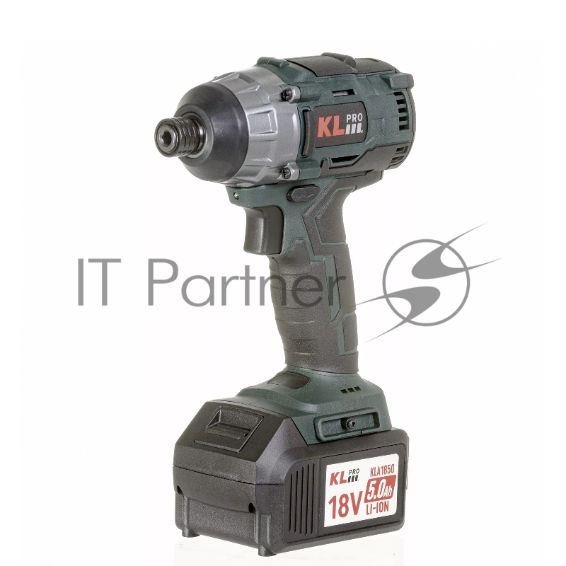 Профессиональный бесщеточный винтоверт аккумуляторный KLPRO KLDV18B-50 (18В, Li-ion-2шт, 5.0Ач, 180Нм, 2 скорости, подсветка,З/У,в кейсе)