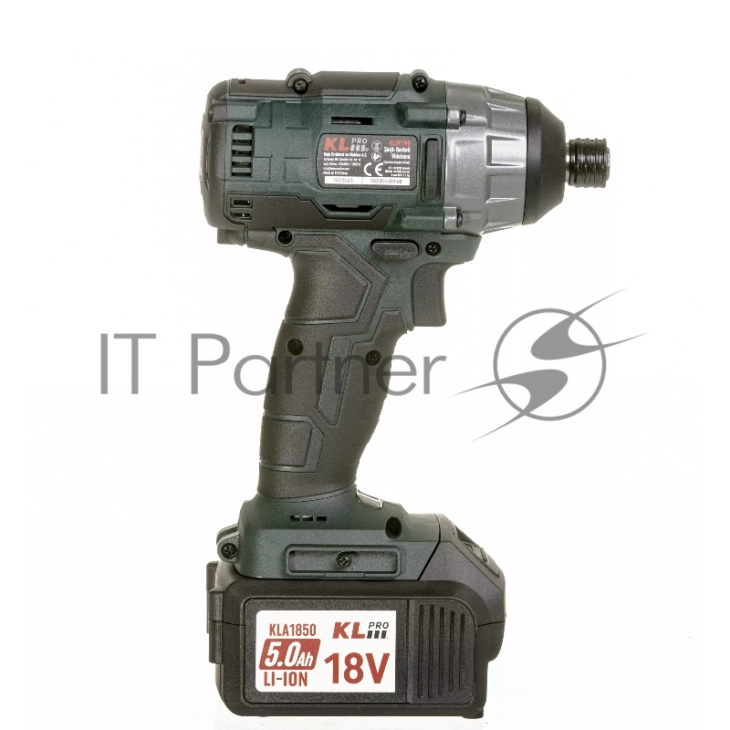 Профессиональный бесщеточный винтоверт аккумуляторный KLPRO KLDV18B-50 (18В, Li-ion-2шт, 5.0Ач, 180Нм, 2 скорости, подсветка,З/У,в кейсе)